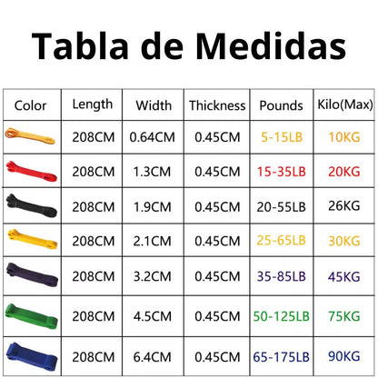 Bandas Elásticas de Entrenamiento